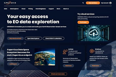 Payload Data Ground Segment - Home page creodias 2024 04